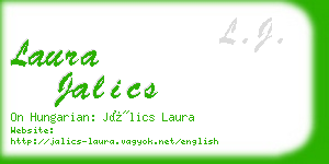 laura jalics business card